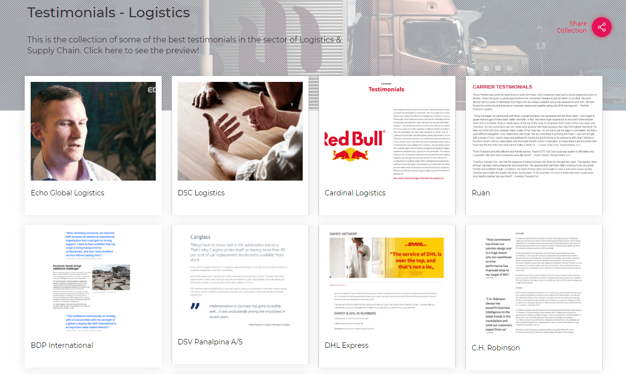 Testimonials-Logistics Sector
