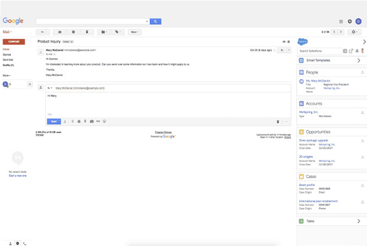 Salesforce for Gmail