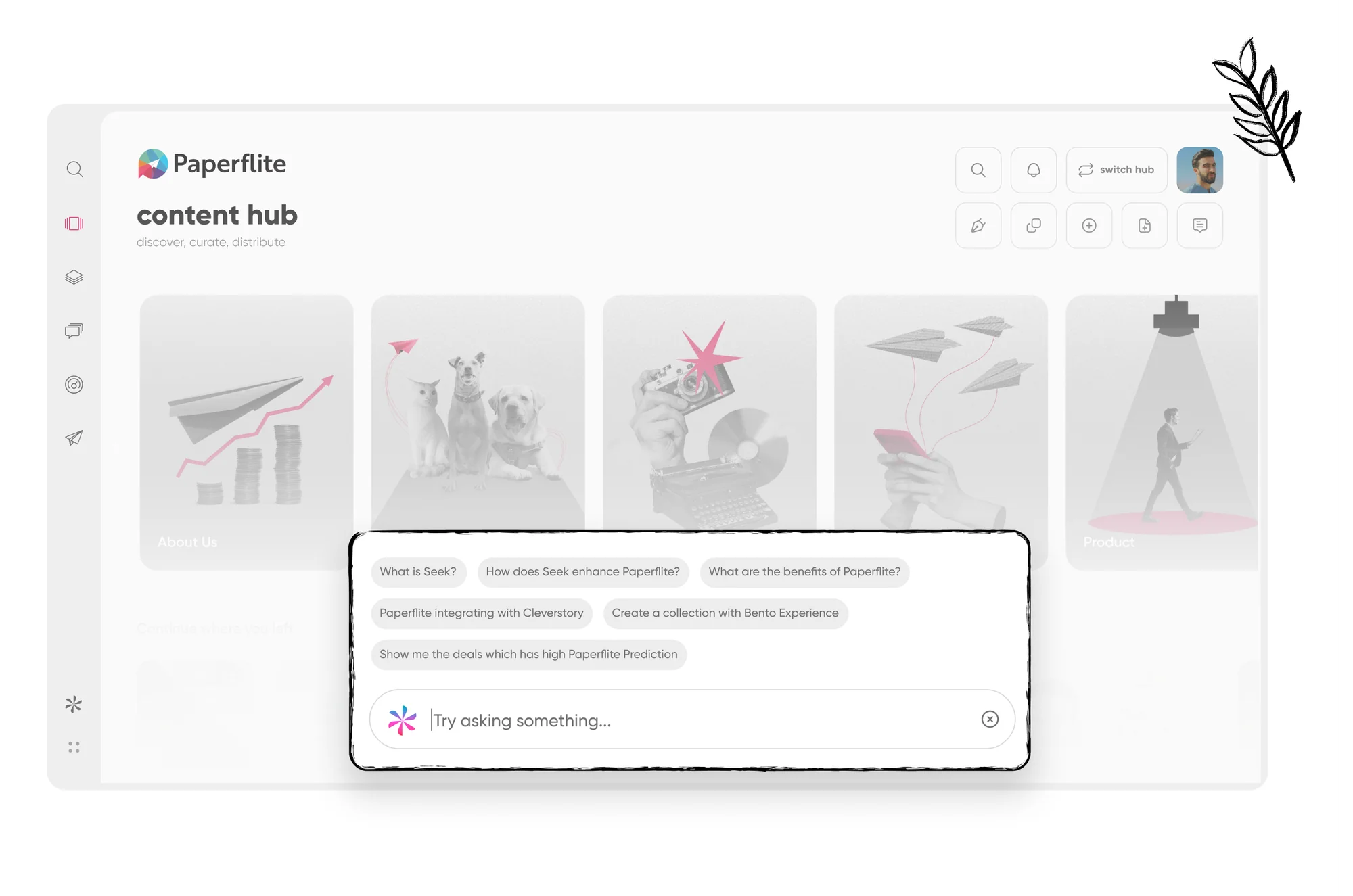 Seek lets reps ask a question and answers from governed content.