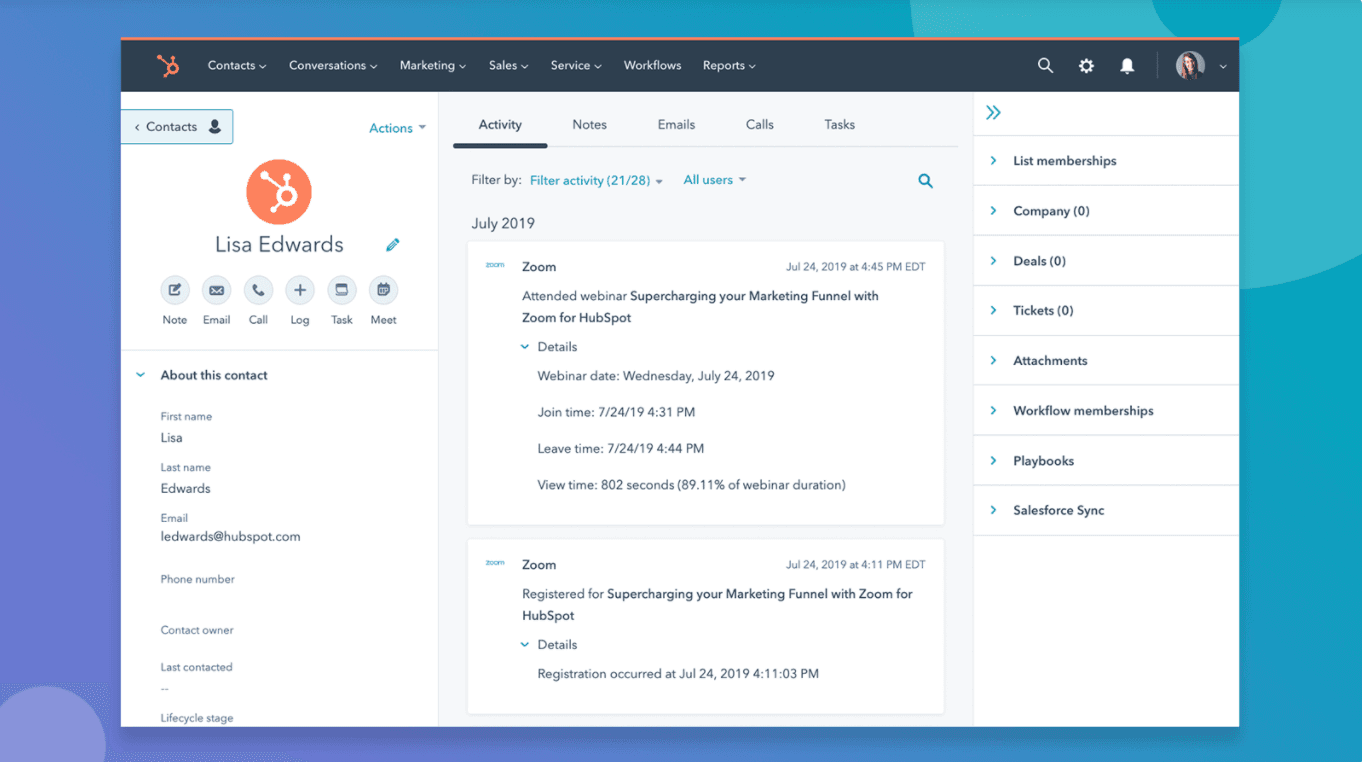 zoom hubspot integration paperflite