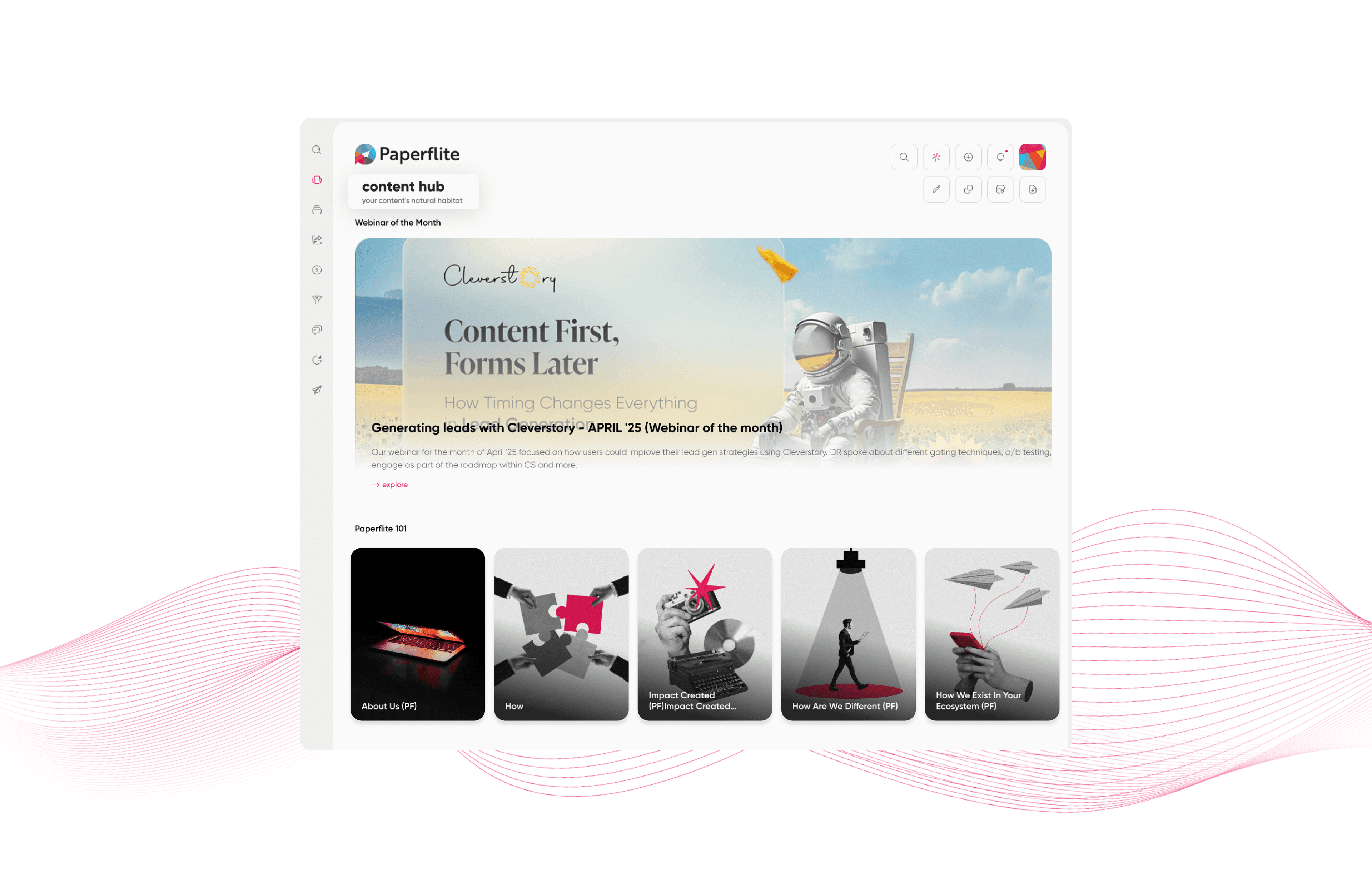 content hub paperflite