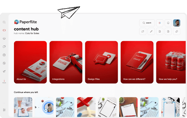 A single content hub that pulls assets from the tools your teams already use, so reps search one place instead of five.