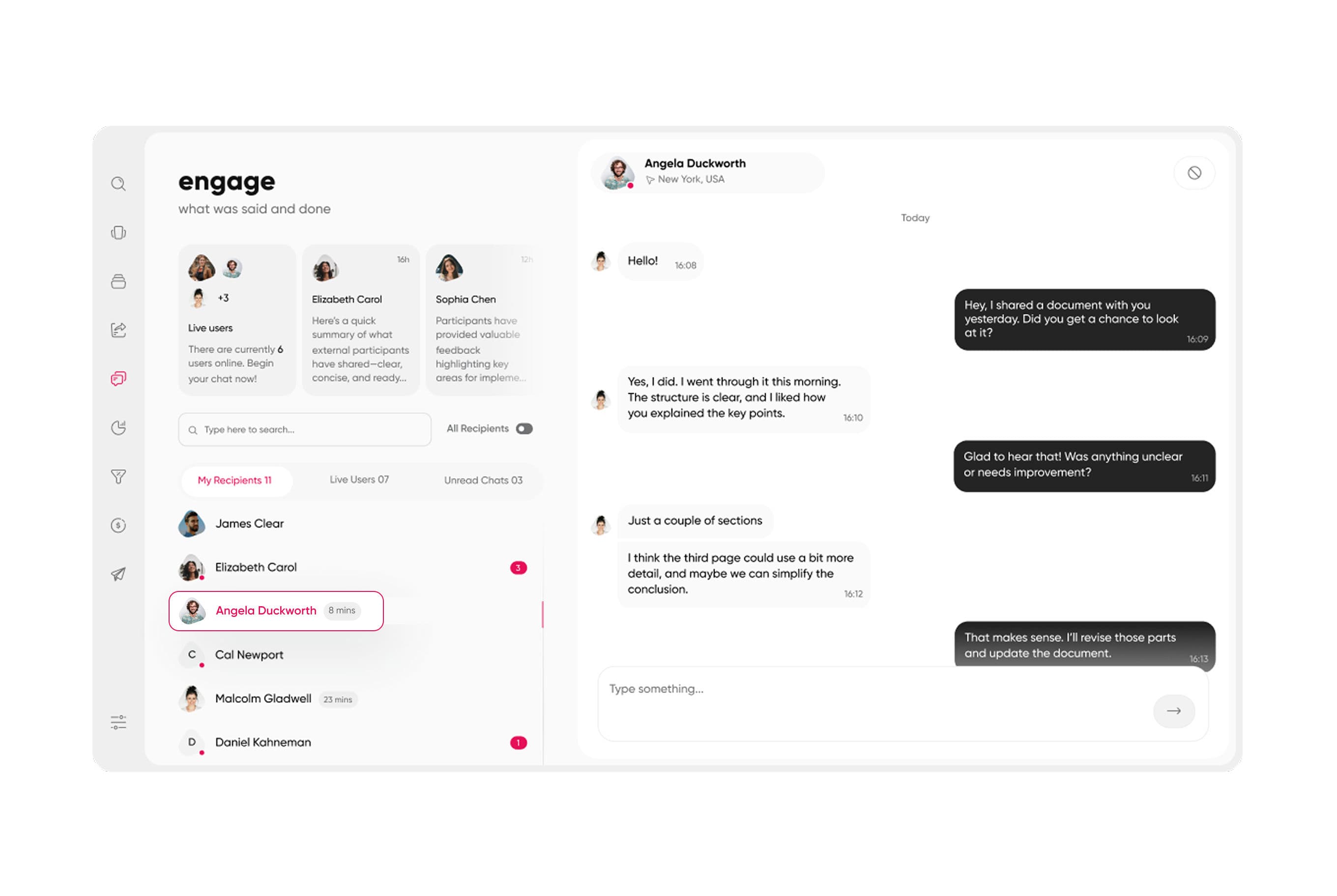 The Content Hub landing view, where migrated content lands.