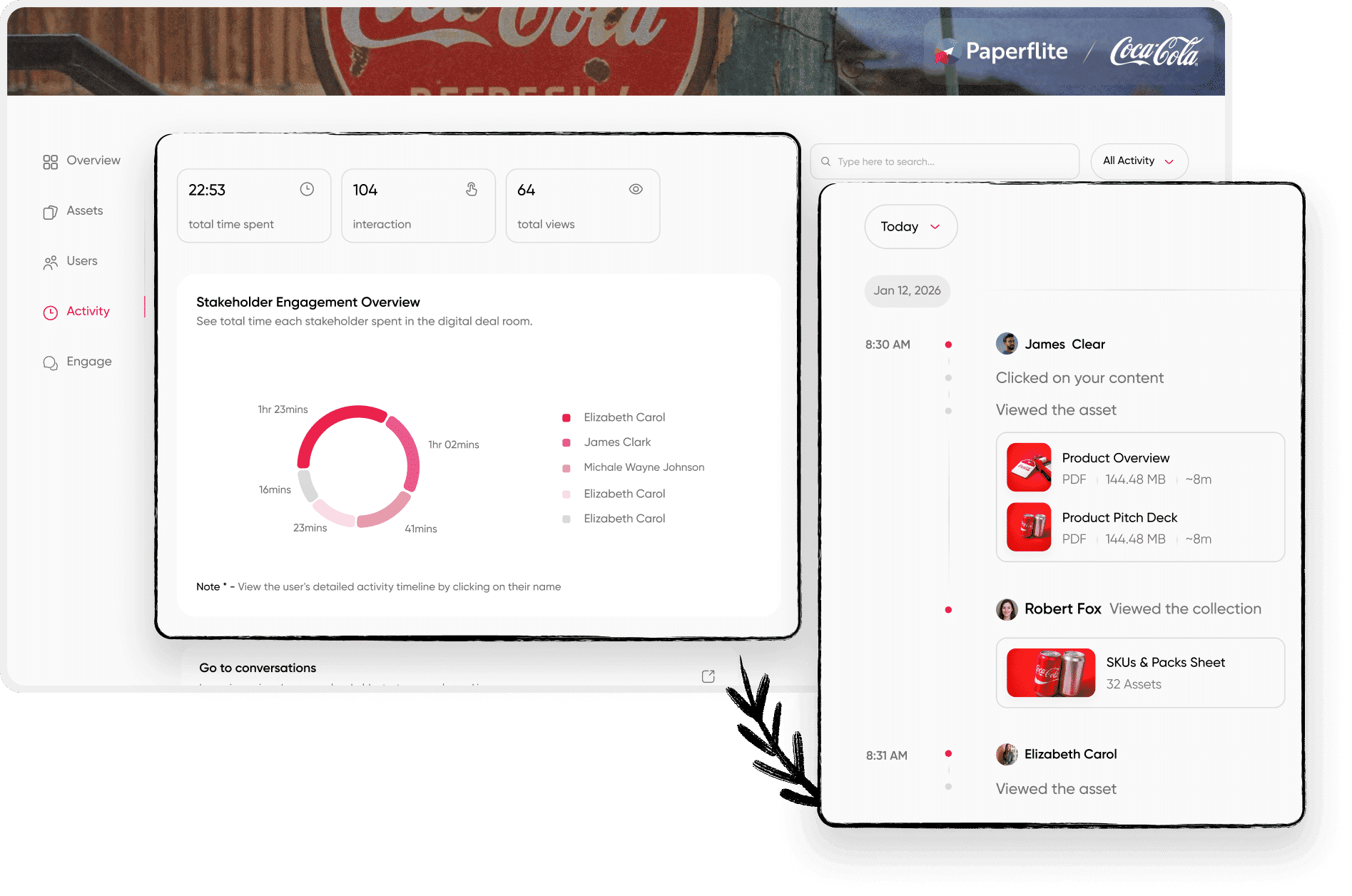 Paperflite real-time Engage notification