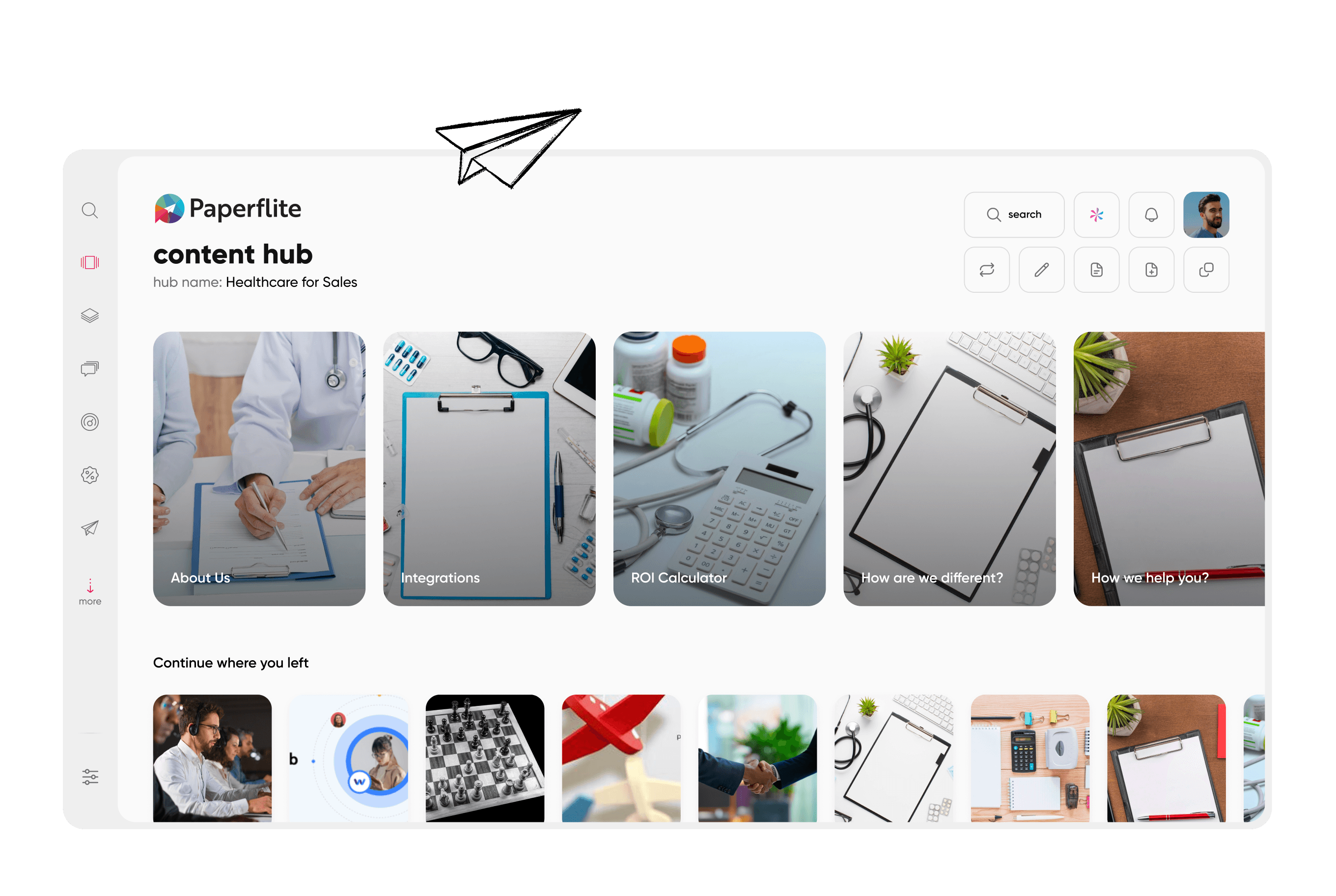 Search and filters help reps find the current version fast, which keeps stale copies from circulating.