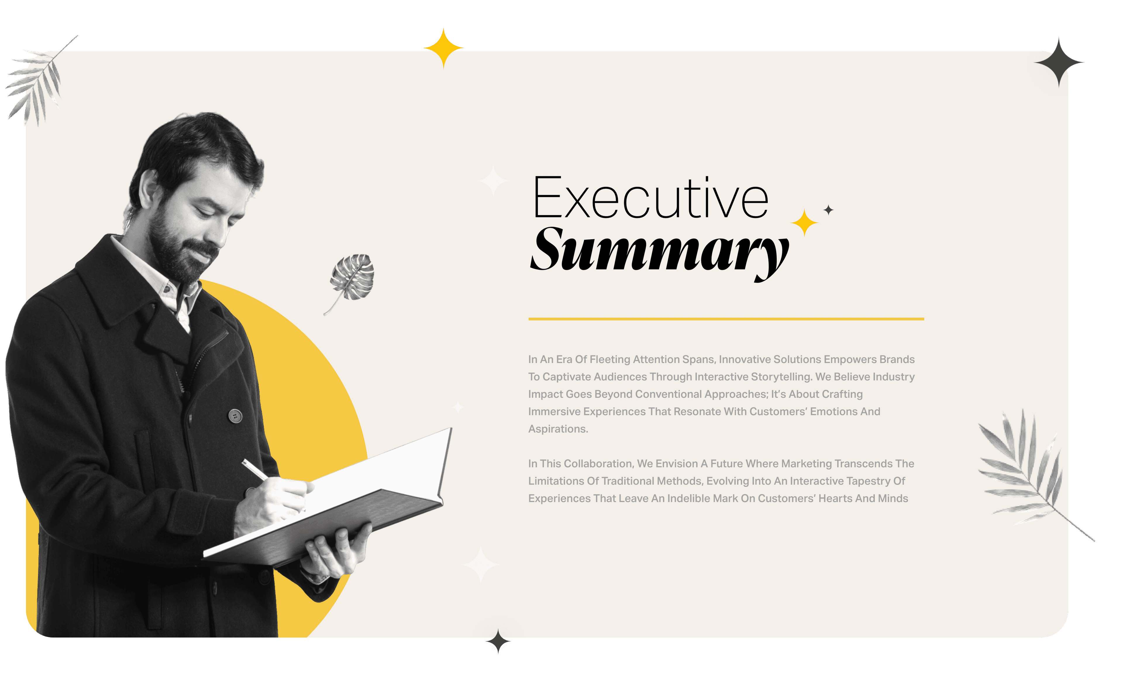 executive summary of sales proposal