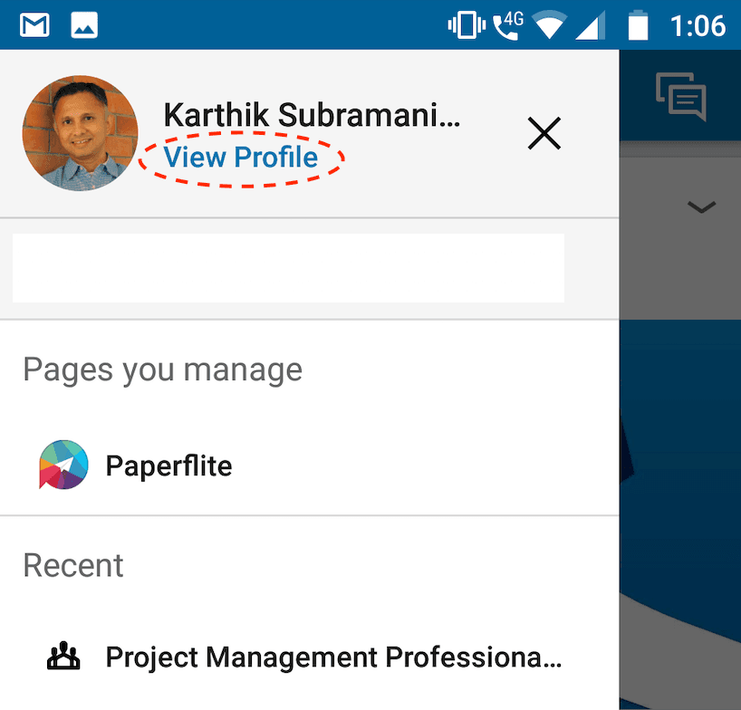 What is my LinkedIn URL? | Paperflite | Finding LinkedIn URL in Mobile App