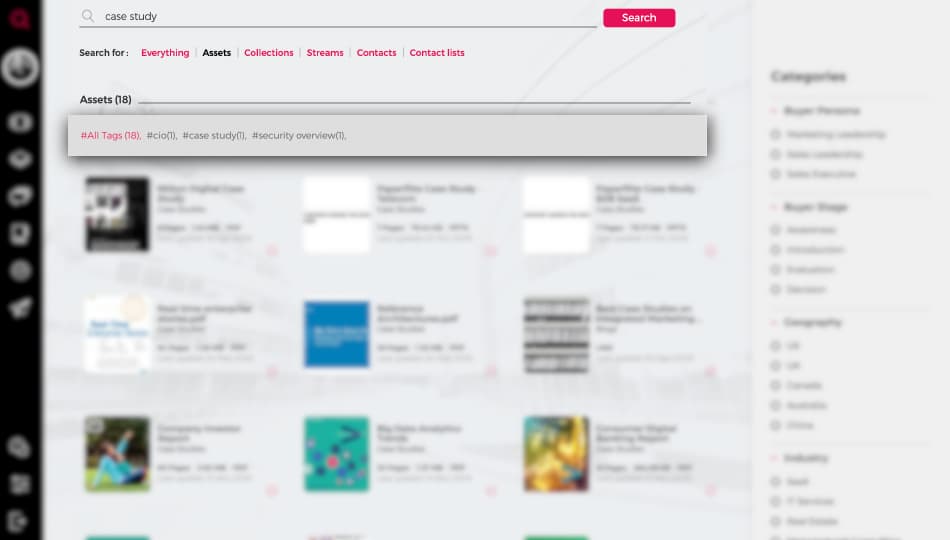 Screenshot highlights the "all tags" section under "assets". 95 tags are mentioned in total.