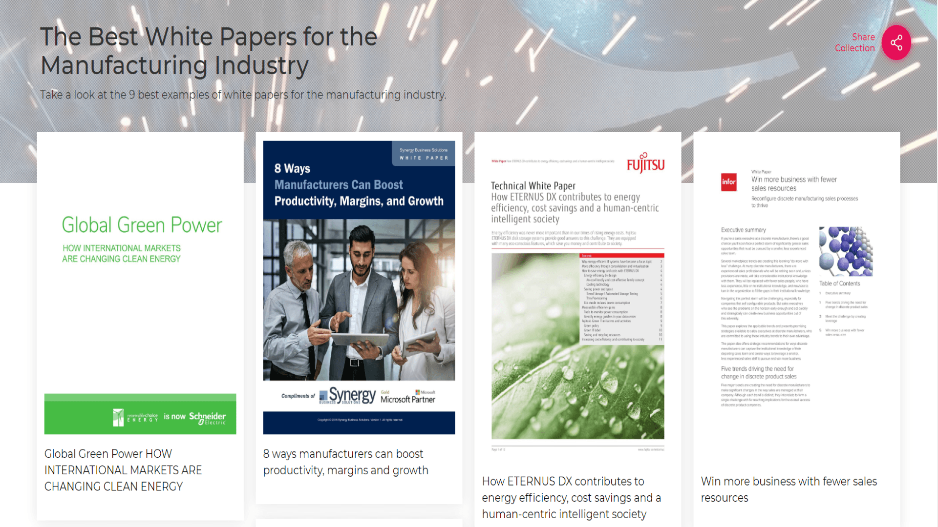 The Best White Papers for the Manufacturing Industry