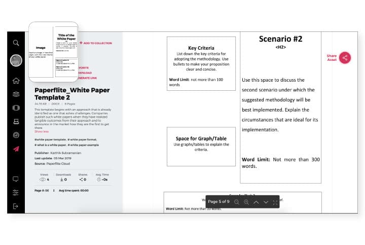 Free White paper template by Paperflite